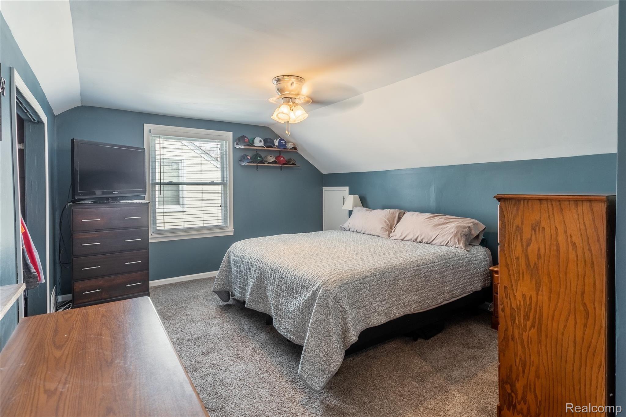 3410 Chester Road Royal Oak, MI 48073 - Photo 14 of 27 Renovated Large Master Bedroom with Ceiling Fan.