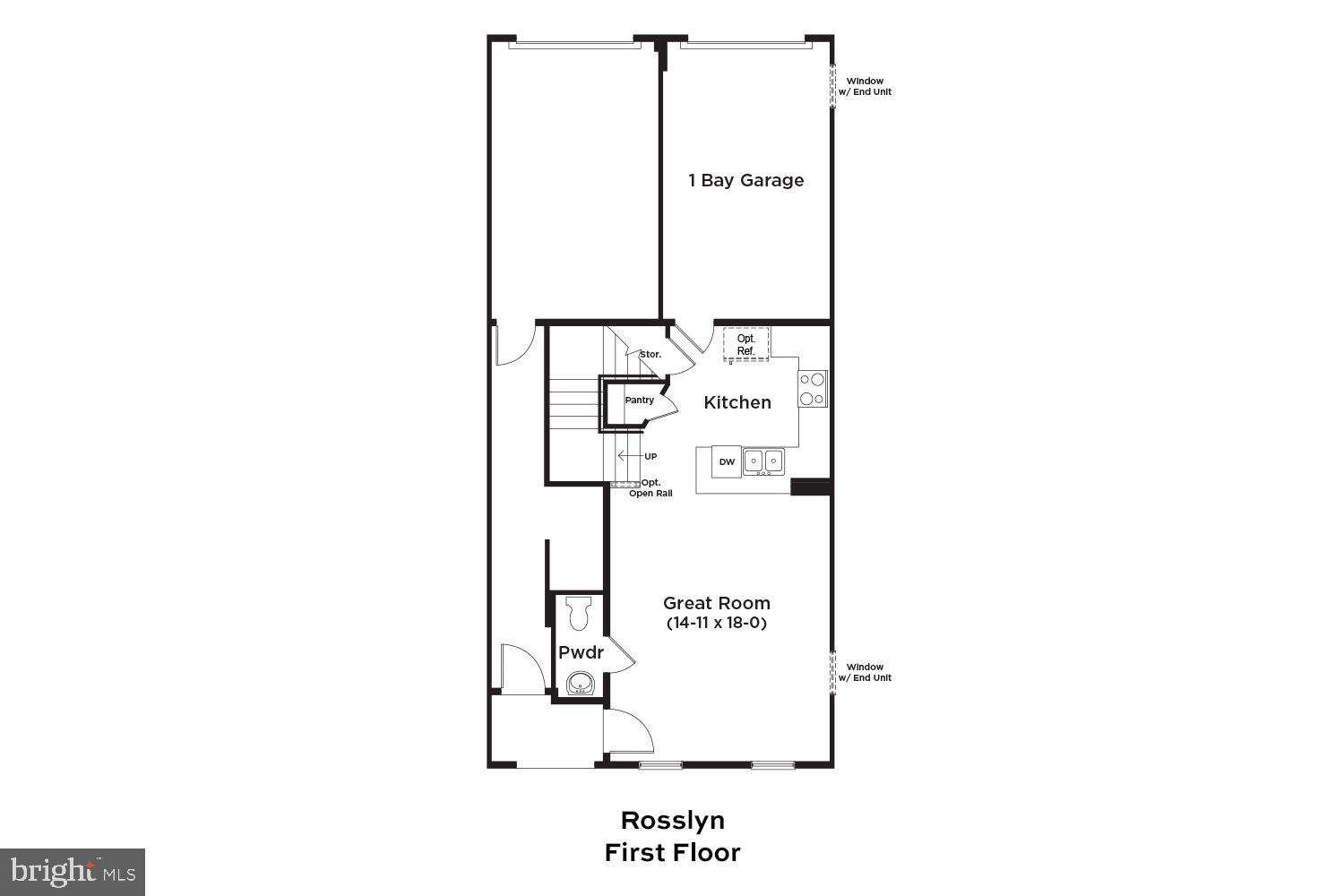 Tbb Cloongee Terrace, Unit ROSSLYN Sterling, VA 20166 - Photo 13 of 14 a picture of a floor plan