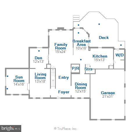 1702 Raleigh Hill Road Vienna, VA 22182 - Photo 58 of 60 Main Level Floor Plan