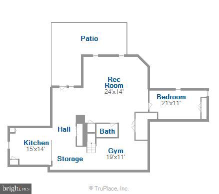 1702 Raleigh Hill Road Vienna, VA 22182 - Photo 60 of 60 Lower Level Floor Plan