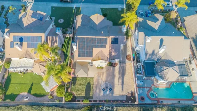front view of house with a potted plant