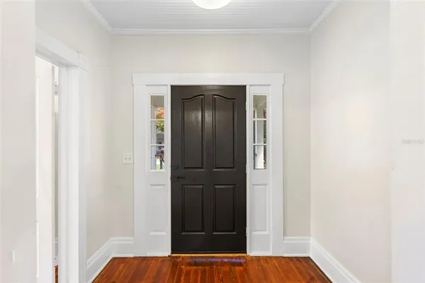 a view of front door