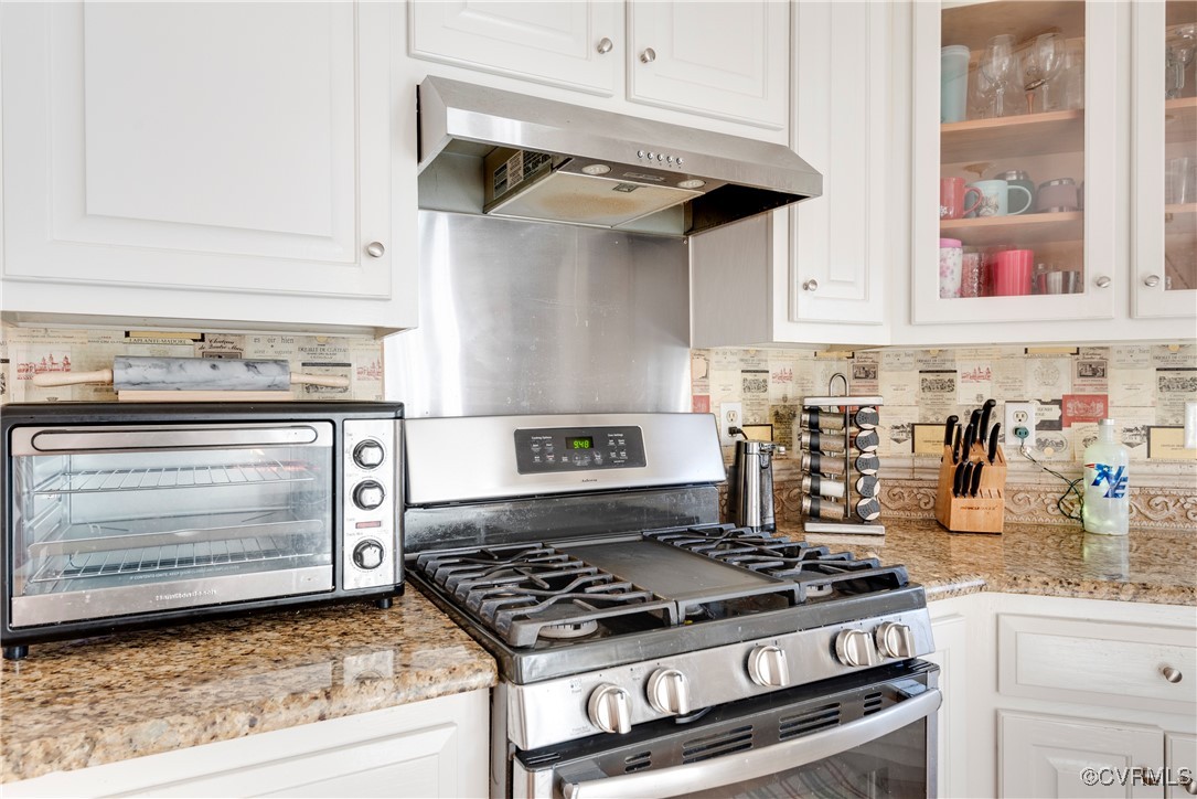 14055 Princess Mary Road Chesterfield, VA 23838 - Photo 13 of 41 Kitchen featuring light stone countertops, white c