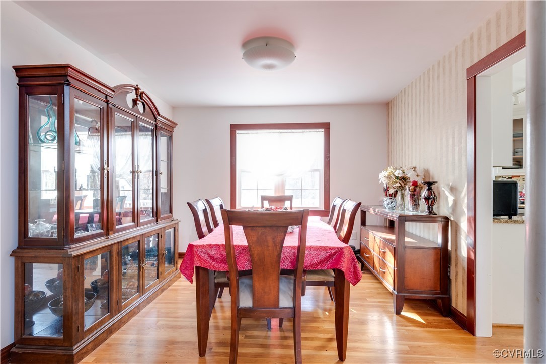 14055 Princess Mary Road Chesterfield, VA 23838 - Photo 18 of 41 Dining space featuring light hardwood / wood-style