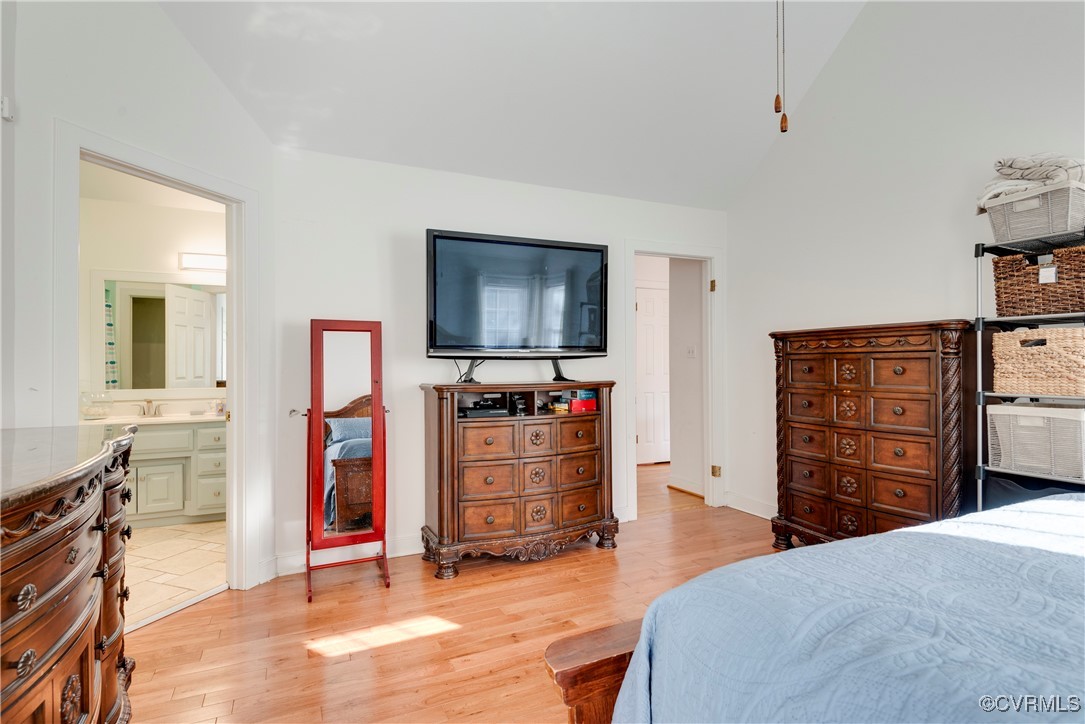 14055 Princess Mary Road Chesterfield, VA 23838 - Photo 21 of 41 Bedroom featuring high vaulted ceiling, sink, conn