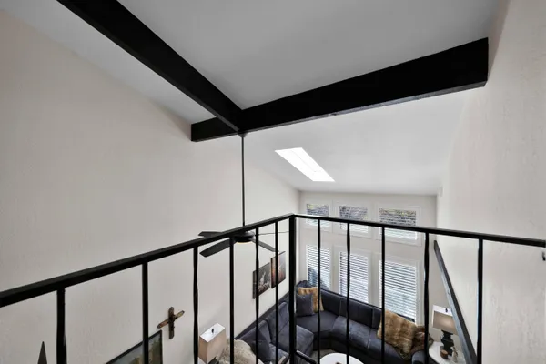 a view of balcony with couch