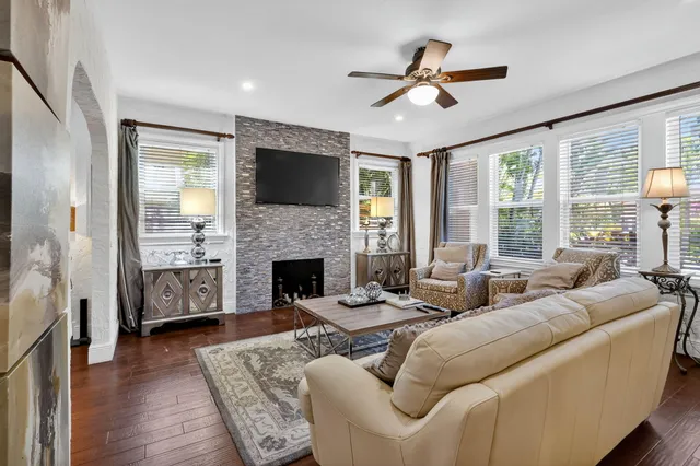 a kitchen with a sink stove and microwave