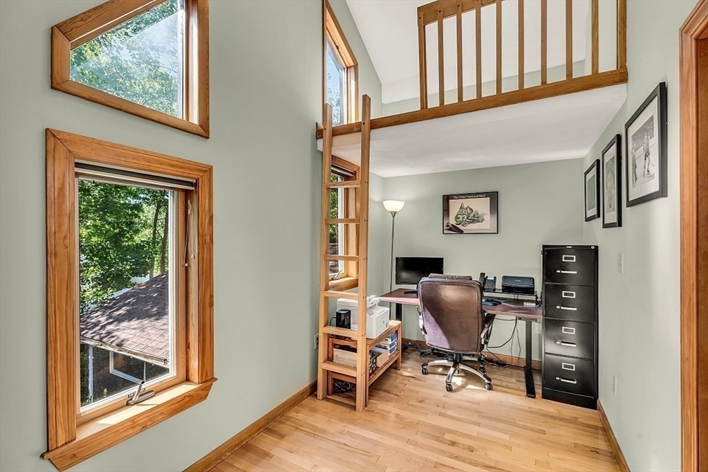 17 Berkshire Road Peabody, MA 01960 - Photo 27 of 41 a view of a workspace with furniture and a window