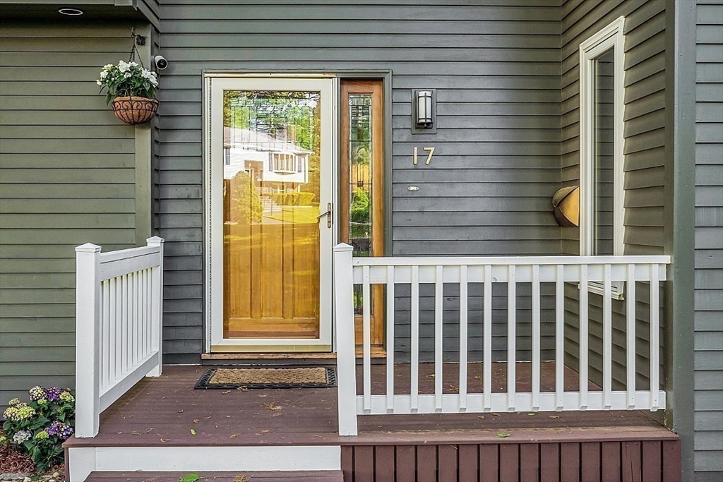 17 Berkshire Road Peabody, MA 01960 - Photo 3 of 41 a view of a porch with a chair and swing