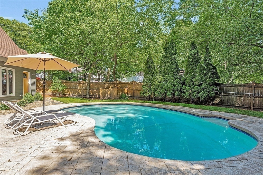 17 Berkshire Road Peabody, MA 01960 - Photo 35 of 41 a view of a backyard with a swimming pool