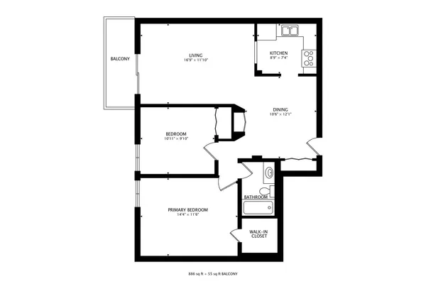 a picture of a floor plan