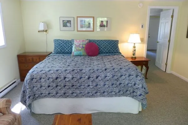 a bath room with a bed