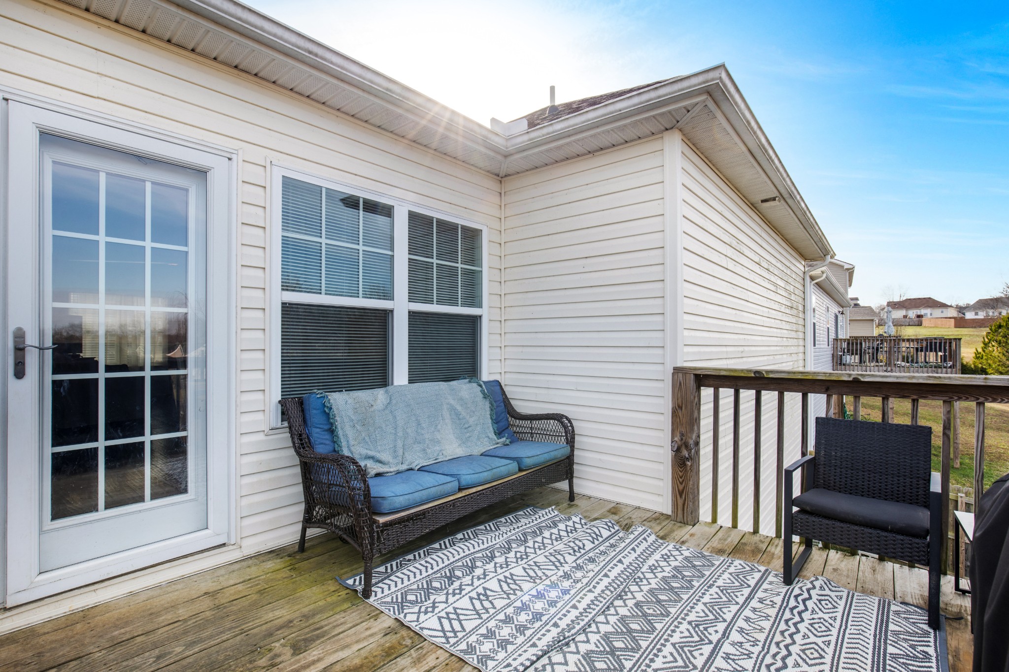 123 Sage Drive Springfield, TN 37172 - Photo 16 of 18 a balcony with a couch and a potted plant