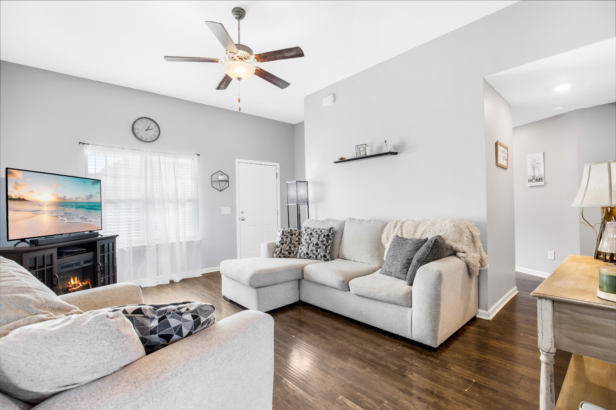 123 Sage Drive Springfield, TN 37172 - Photo 8 of 18 a living room with furniture and a flat screen tv