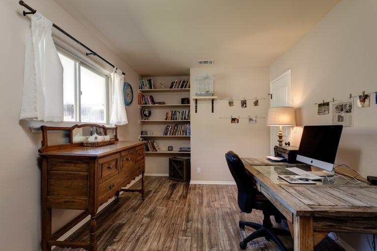 637 Thomas Street Oak View, CA 93022 - Photo 16 of 30 a view of a workspace with furniture and a window