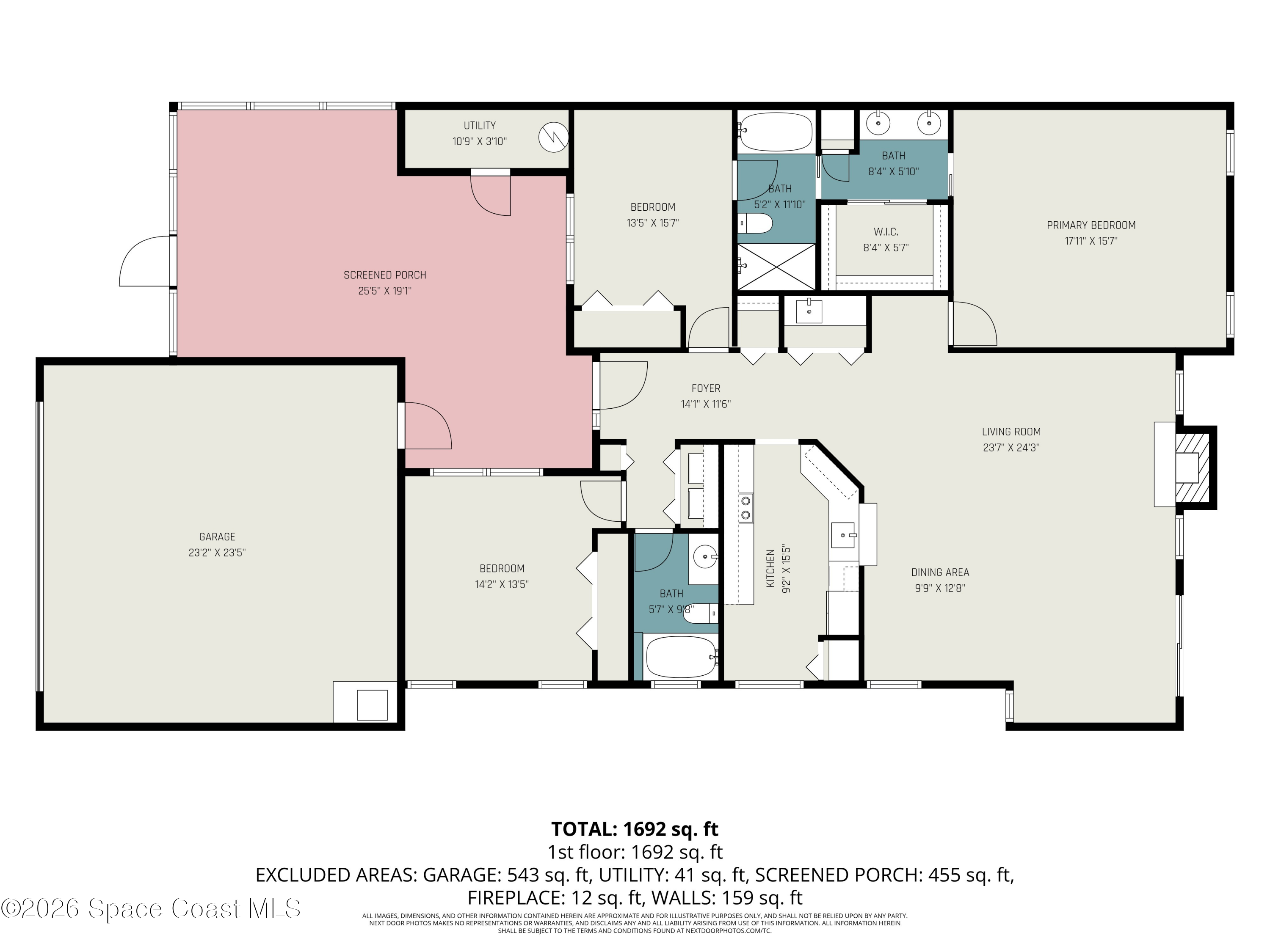 899 Ridge Lake Drive Melbourne, FL 32940 - Photo 34 of 34 a picture of a bathroom with a sink