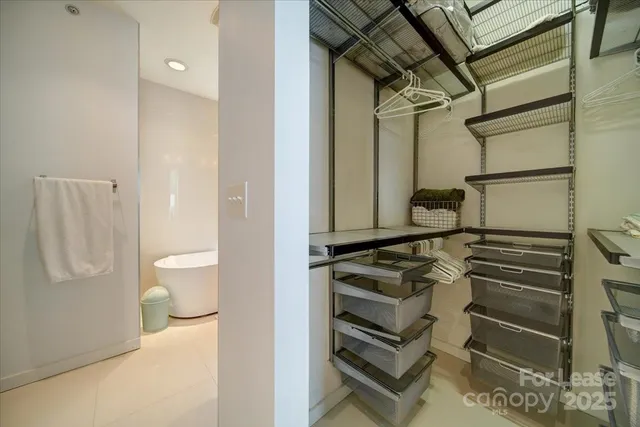 a view of walk in closet