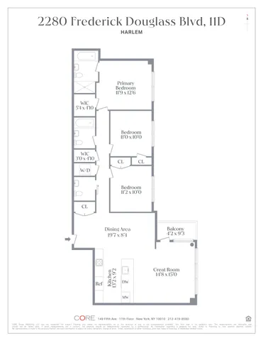 $1,500,000 | 2280 Frederick Douglass Boulevard, Unit 11D | Harlem