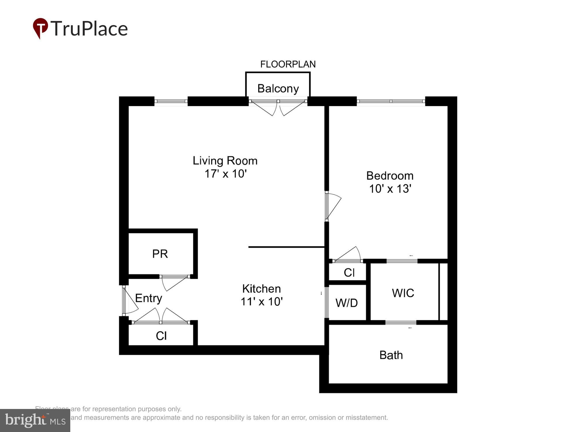 1508 F Street Northeast, Unit 3 Washington, DC 20002 - Photo 27 of 27 Floor Plan (Labels & Measurements)