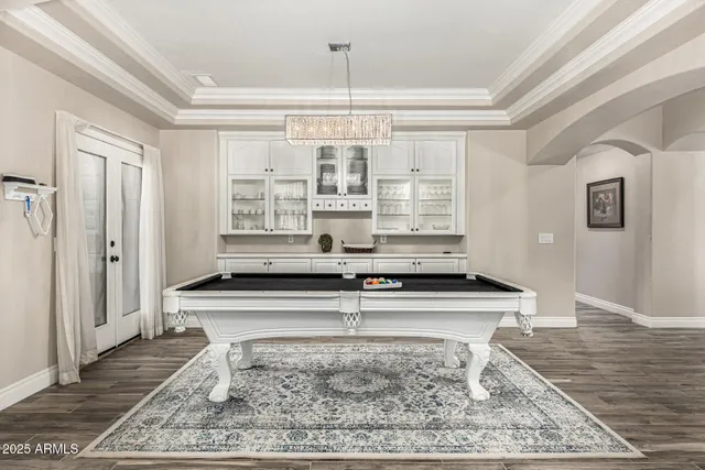 a view of a dining room and livingroom view