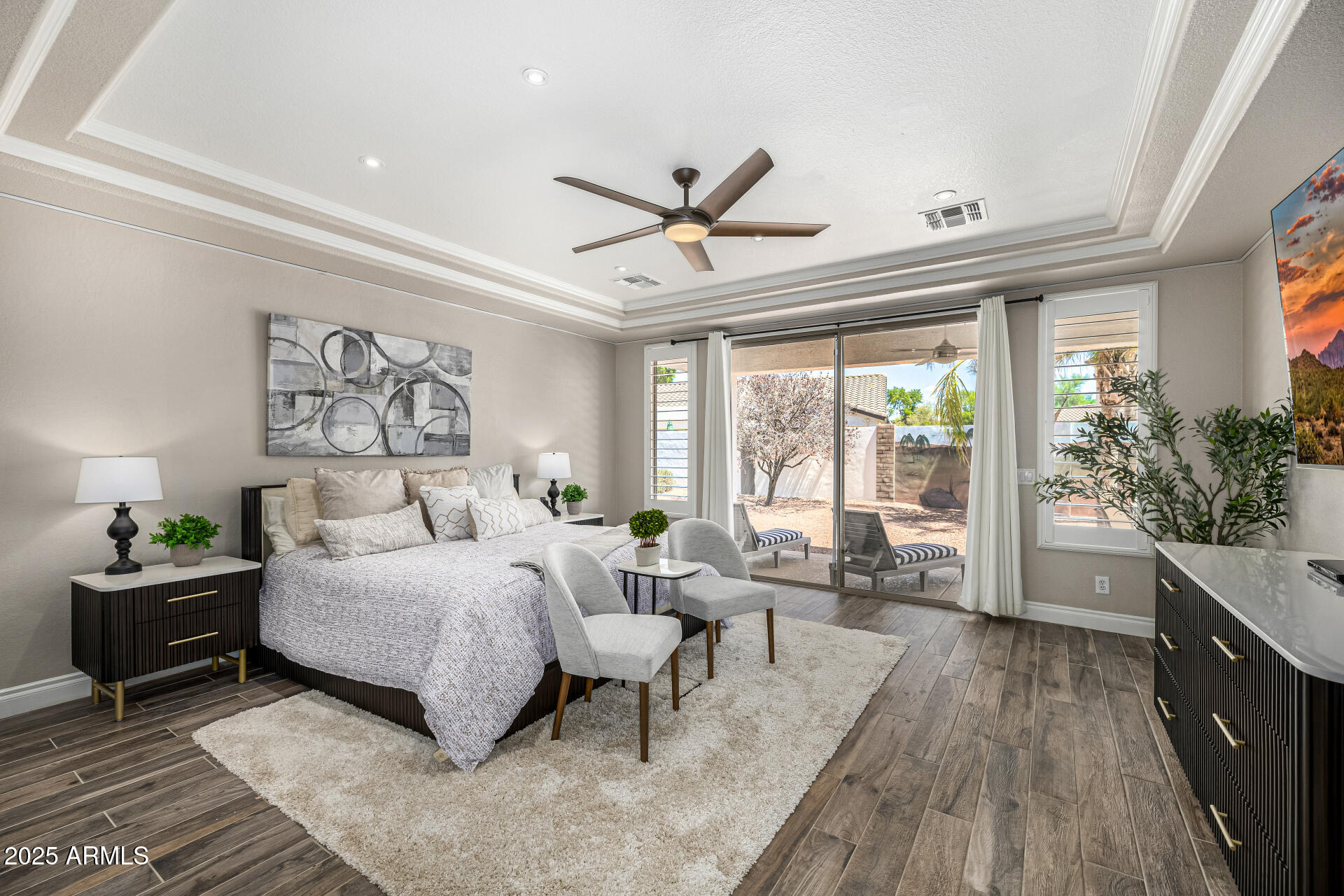 1517 South Arroya Circle Mesa, AZ 85206 - Photo 42 of 111 a bedroom with a large bed and a large window