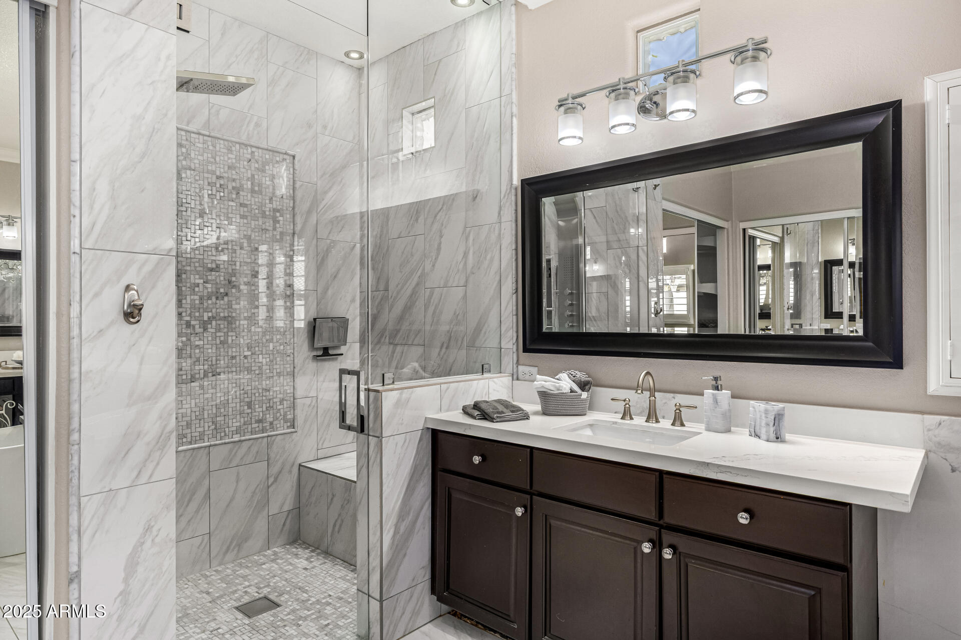 1517 South Arroya Circle Mesa, AZ 85206 - Photo 48 of 111 a bathroom with a sink double vanity and a shower