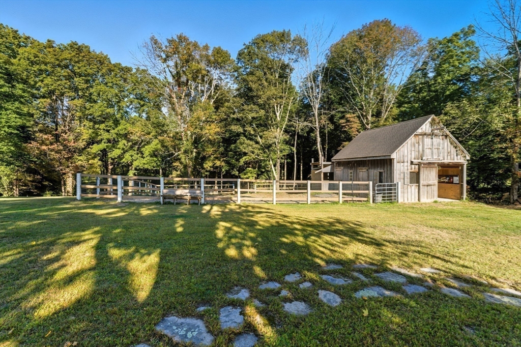 57 Upper Gore Road Webster, MA 01570 - Photo 33 of 42 a swimming pool with outdoor seating and yard