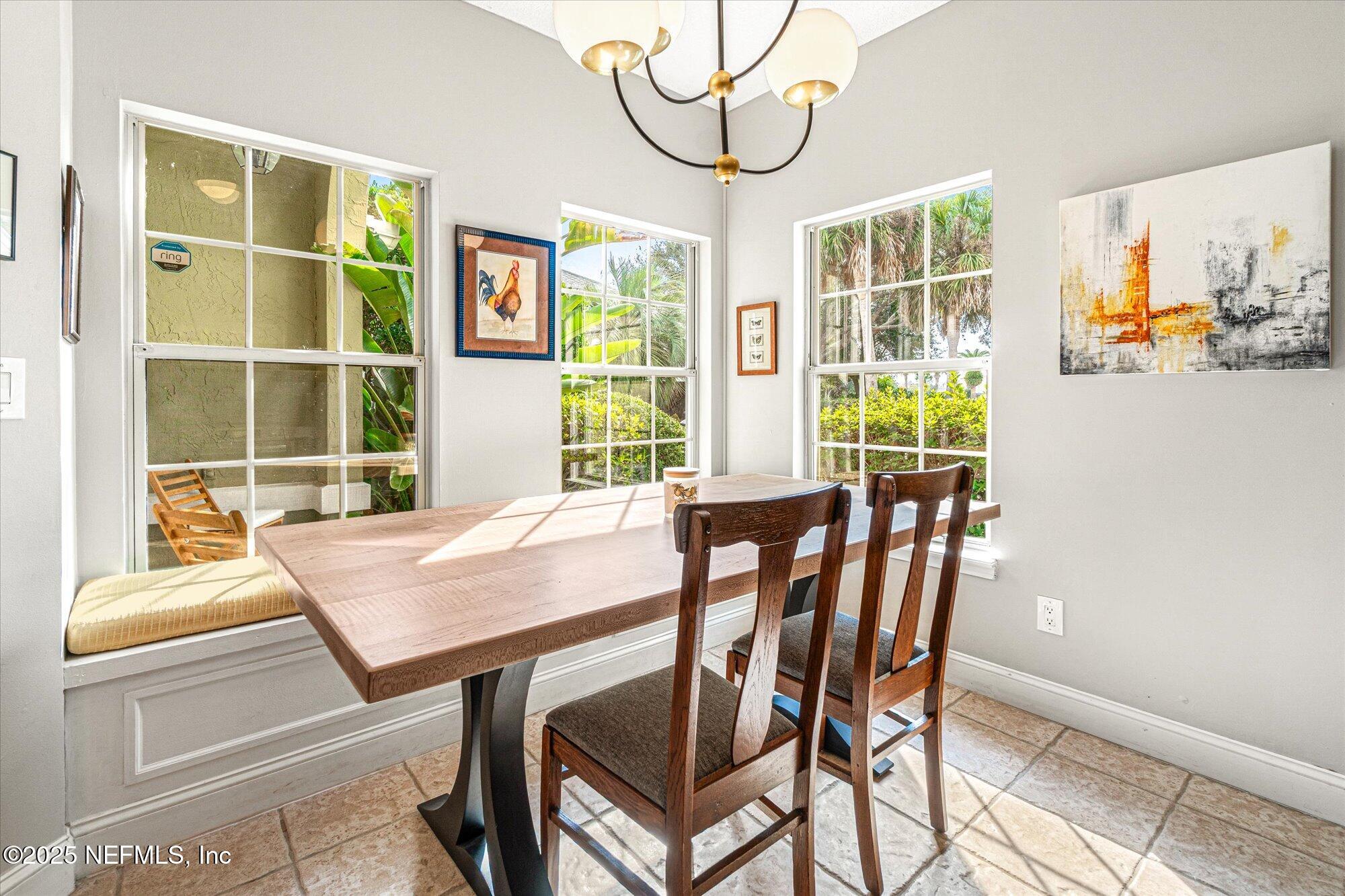 606 Teeside Court St. Augustine, FL 32080 - Photo 15 of 47 a view of a dining room with furniture window and outside view