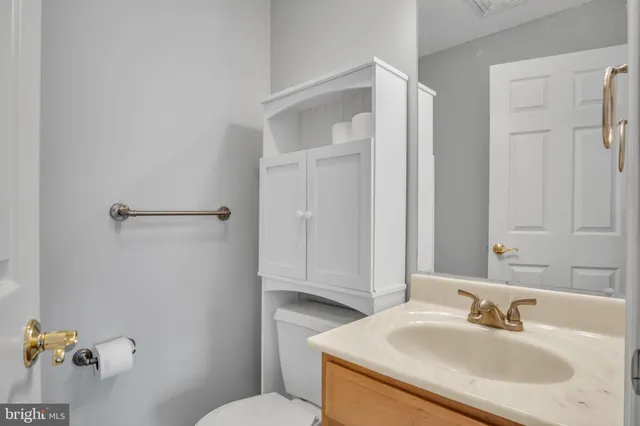 a bathroom with a sink and toilet