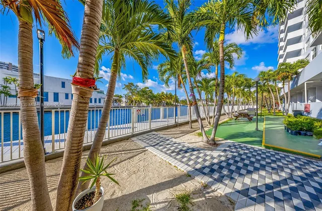 a view of a tall building