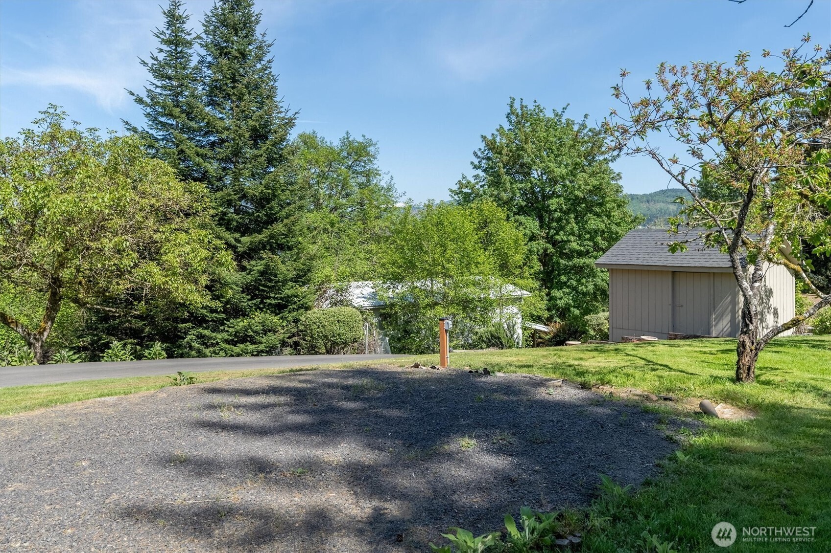 672 Walker Road Kelso, WA 98626 - Photo 35 of 40 a view of a backyard with large trees