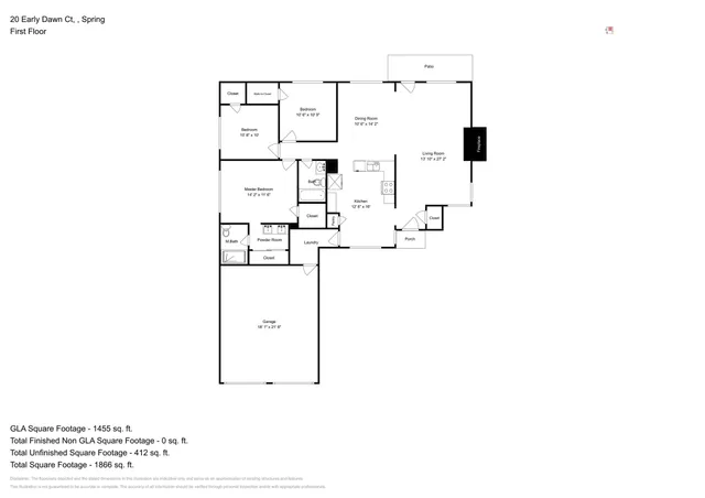 $1,975 | 20 Early Dawn Court, Spring, TX 77381
