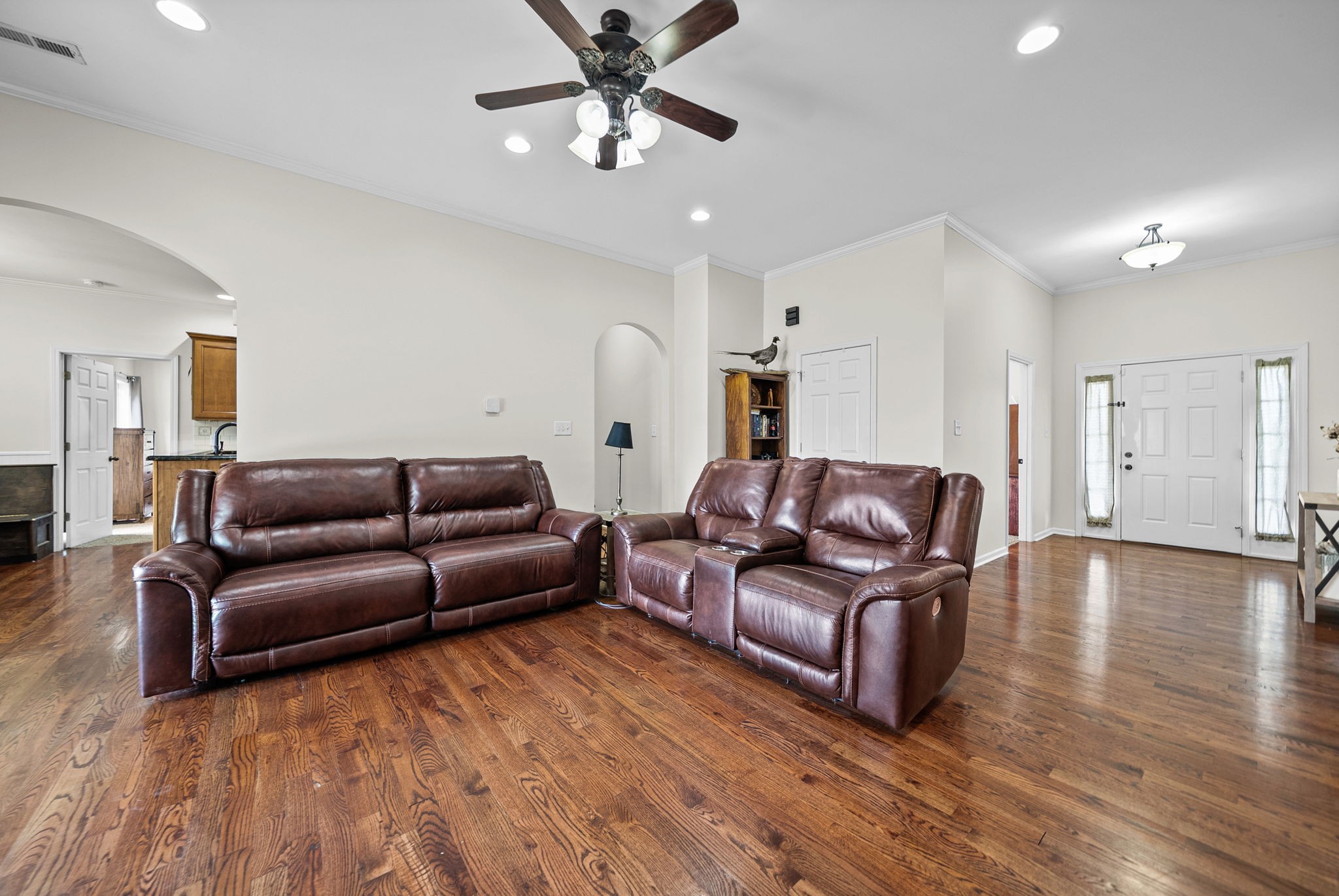 195 Barkers Mill Road Pembroke, KY 42266 - Photo 5 of 39 a living room with furniture and a wooden floor