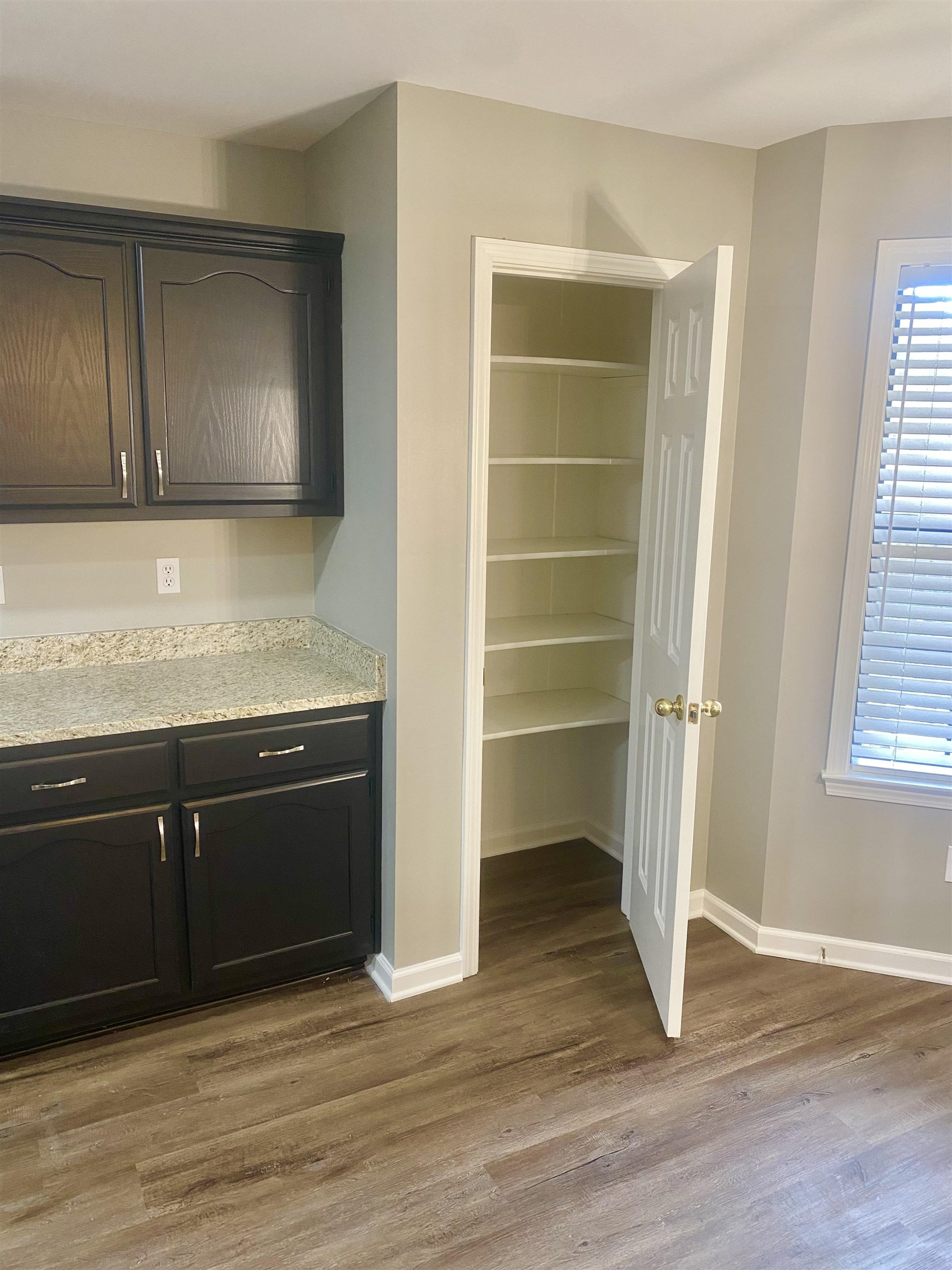 1167 Junco Cove Collierville, TN 38017 - Photo 7 of 25 a kitchen with granite countertop wooden cabinets and a wooden floor