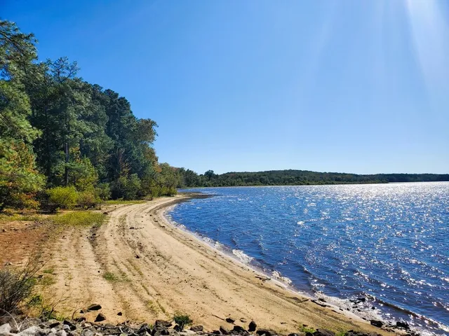 a view of lake and mountain
