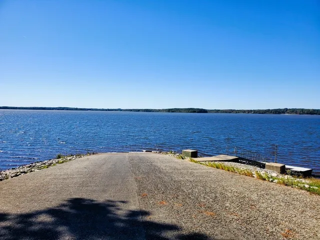 a view of an ocean and beach