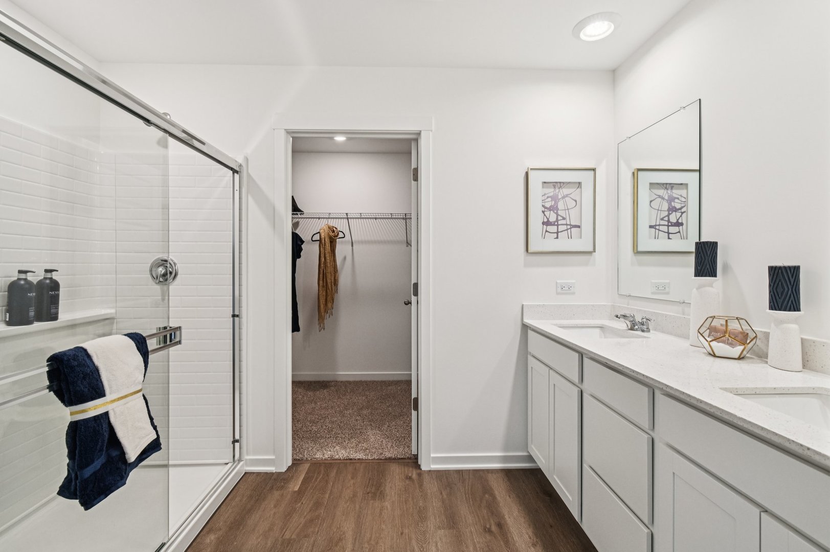 2461 Semillon Street Oswego, IL 60543 - Photo 28 of 45 a bathroom with a sink and a mirror
