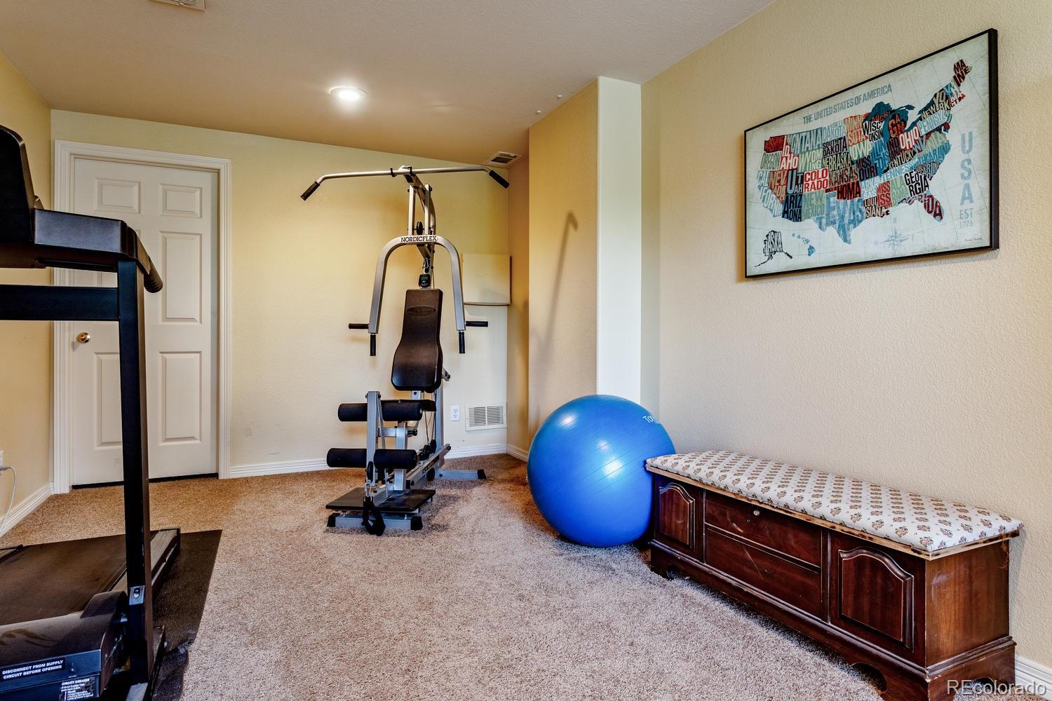 6966 South Riviera Street Aurora, CO 80016 - Photo 25 of 30 a view of a room with gym equipment