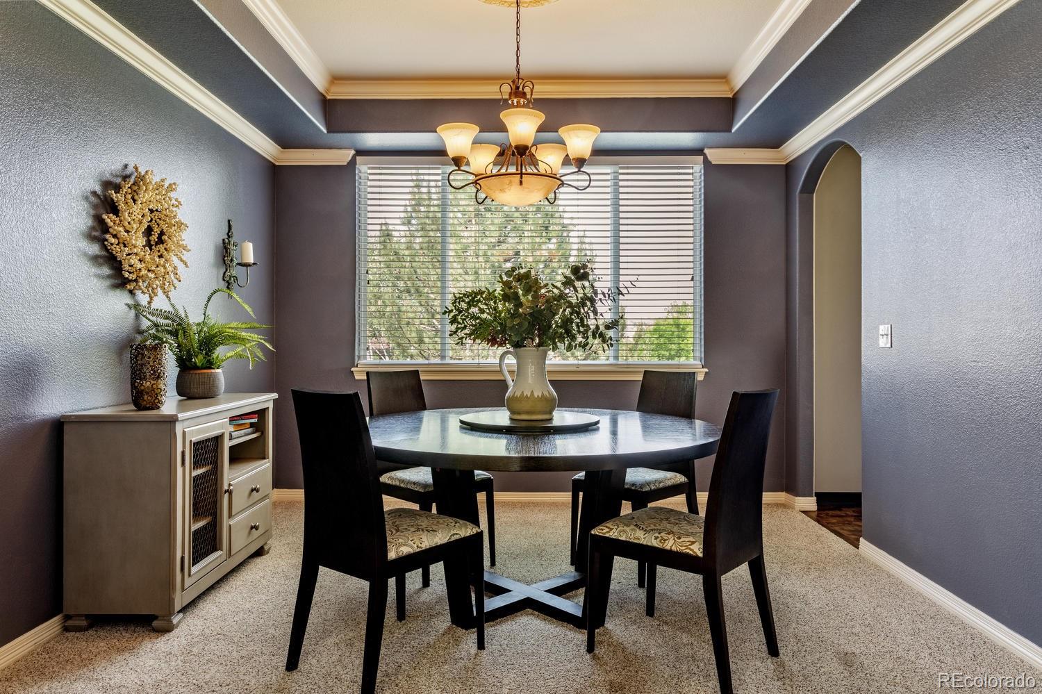 6966 South Riviera Street Aurora, CO 80016 - Photo 5 of 30 a view of a dining room with furniture window and outside view