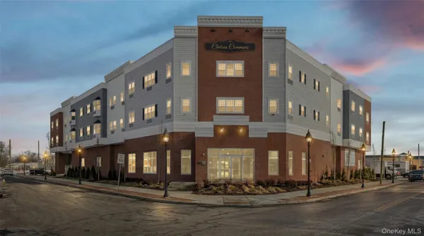 a front view of a building