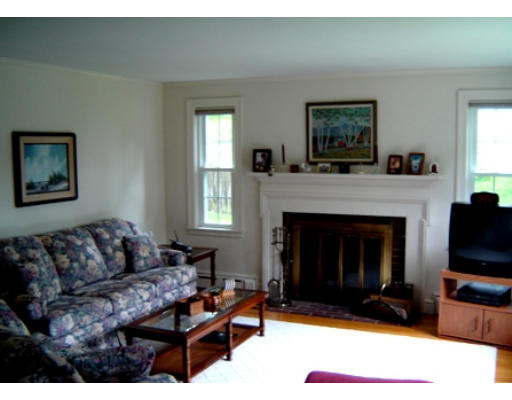 167 Richdale Road Needham, MA 02494 - Photo 3 of 12 a living room with furniture a flat screen tv and a fireplace