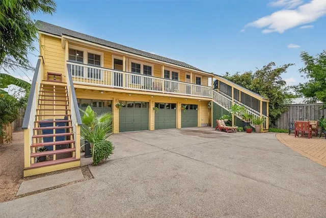 front view of a house with a street