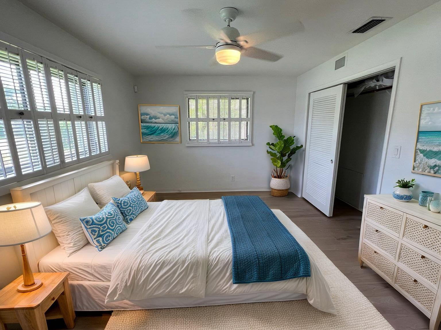 4408 Monroe Street Hollywood, FL 33021 - Photo 17 of 26 a bedroom with a large bed and a window