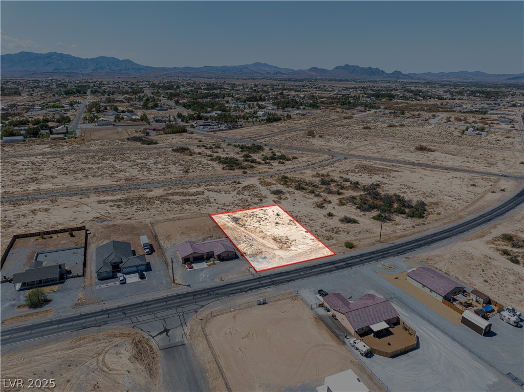 2620 South Blagg Road Pahrump, NV 89048 - Photo 2 of 14 Aerial View & highlighted parcel