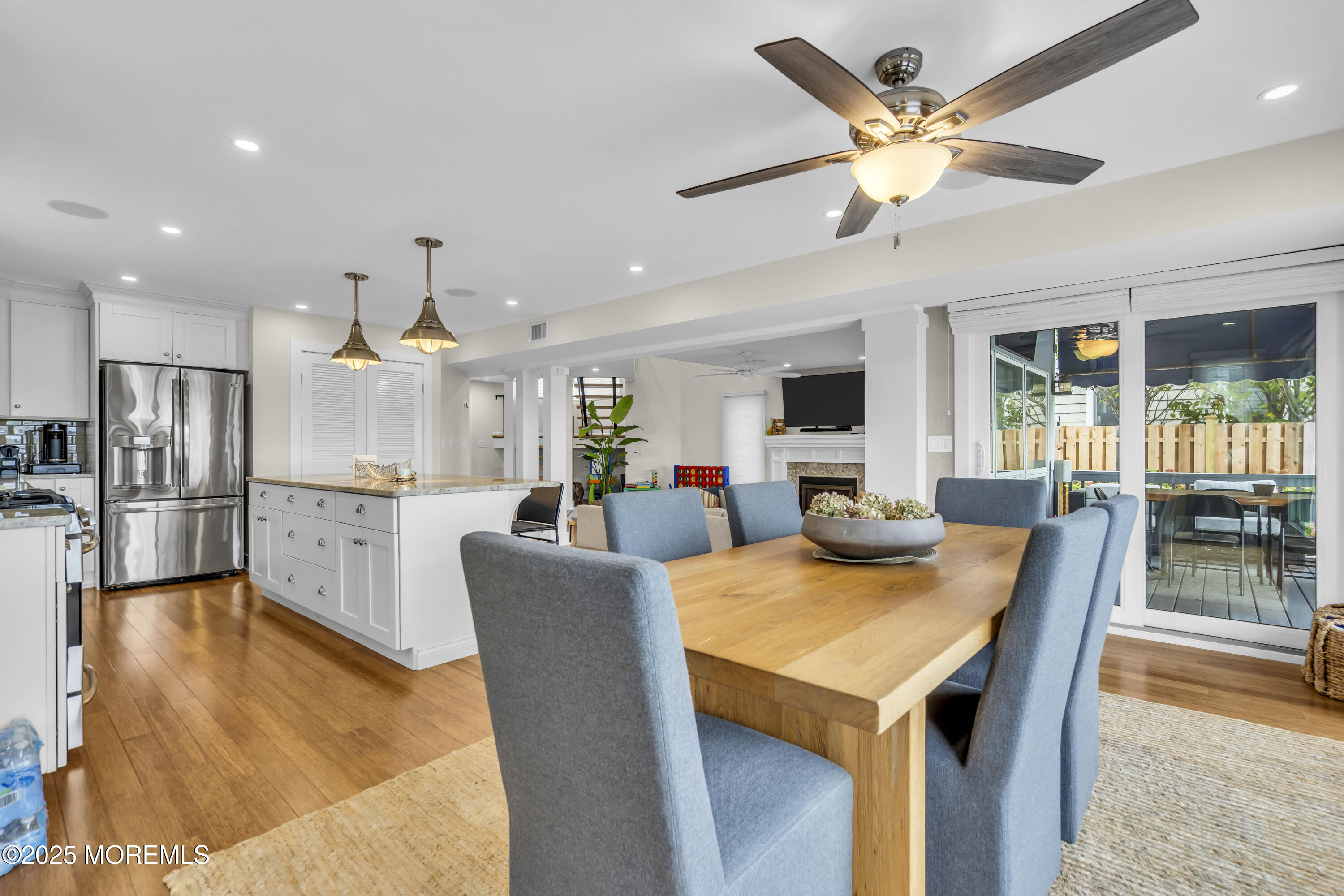 254 Harbor Court Lavallette, NJ 08735 - Photo 11 of 47 a view of a dining room with furniture window and wooden floor