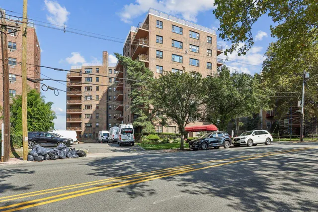 a cars parked in front of a building