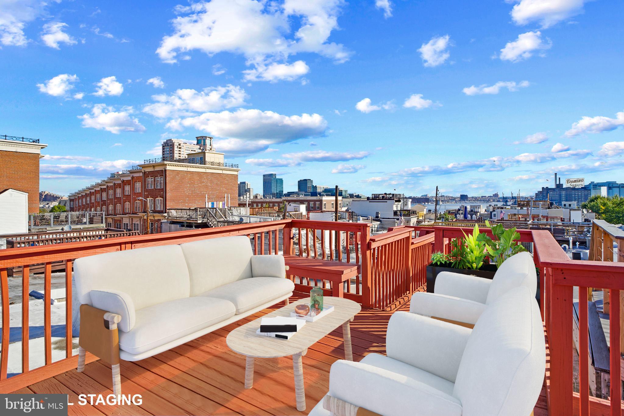 1417 Covington Street Baltimore, MD 21230 - Photo 25 of 25 a view of a terrace with couches