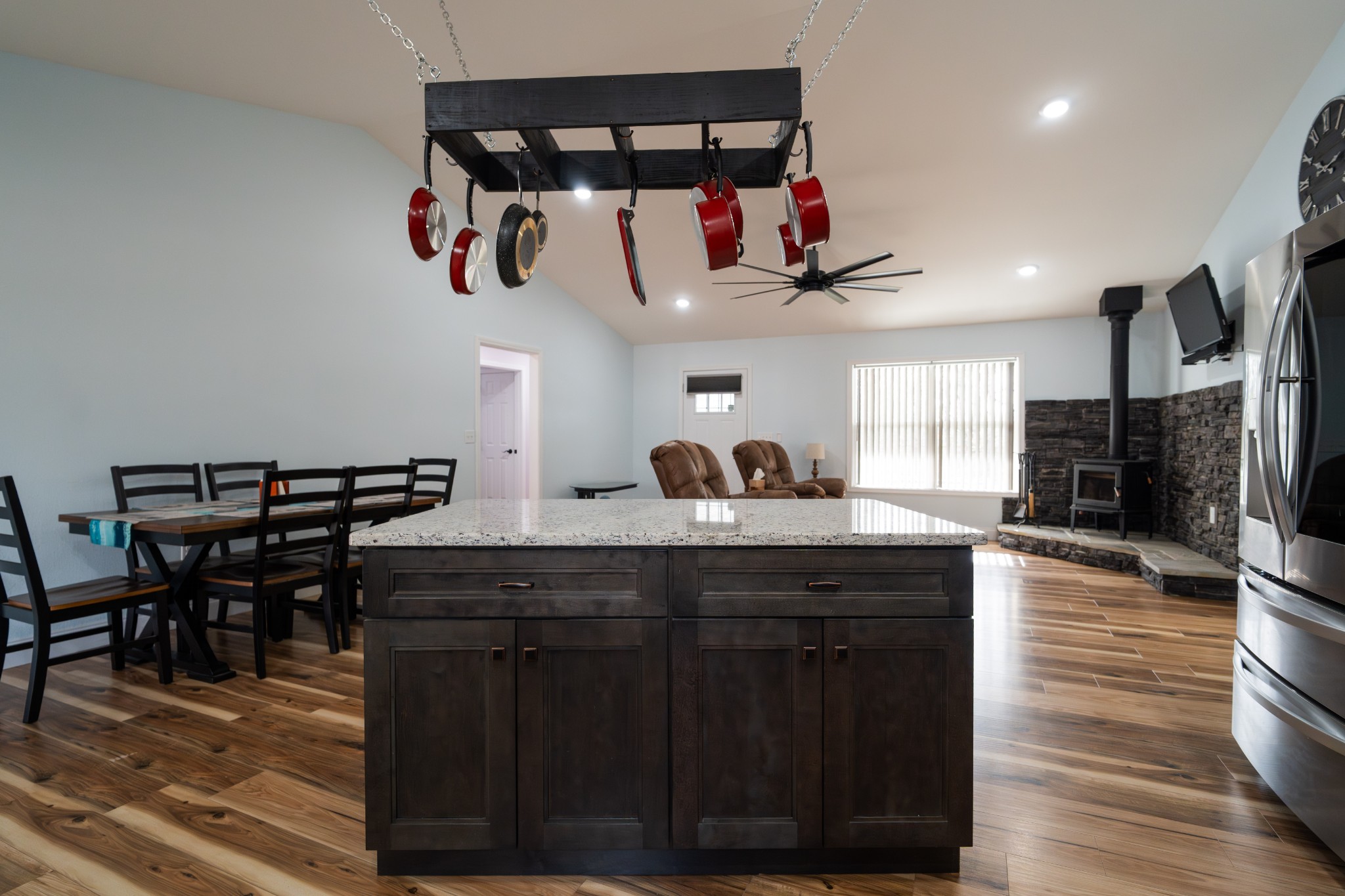 1561 Bicknell Road Clarkrange, TN 38553 - Photo 19 of 44 a kitchen with a sink cabinets and wooden floor