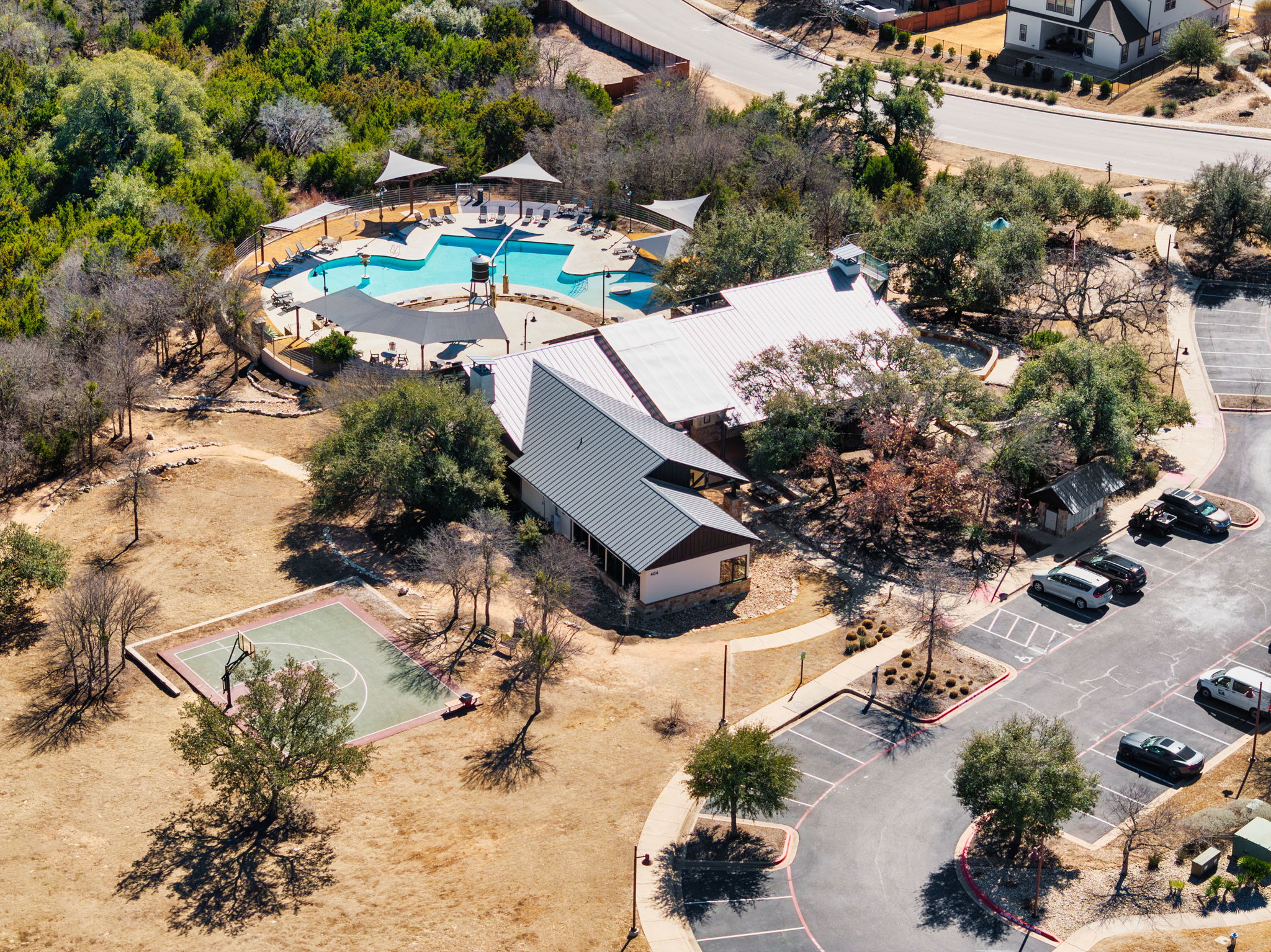 101 Merrick Road Georgetown, TX 78628 - Photo 38 of 38 Aerial overview of property's amenity center