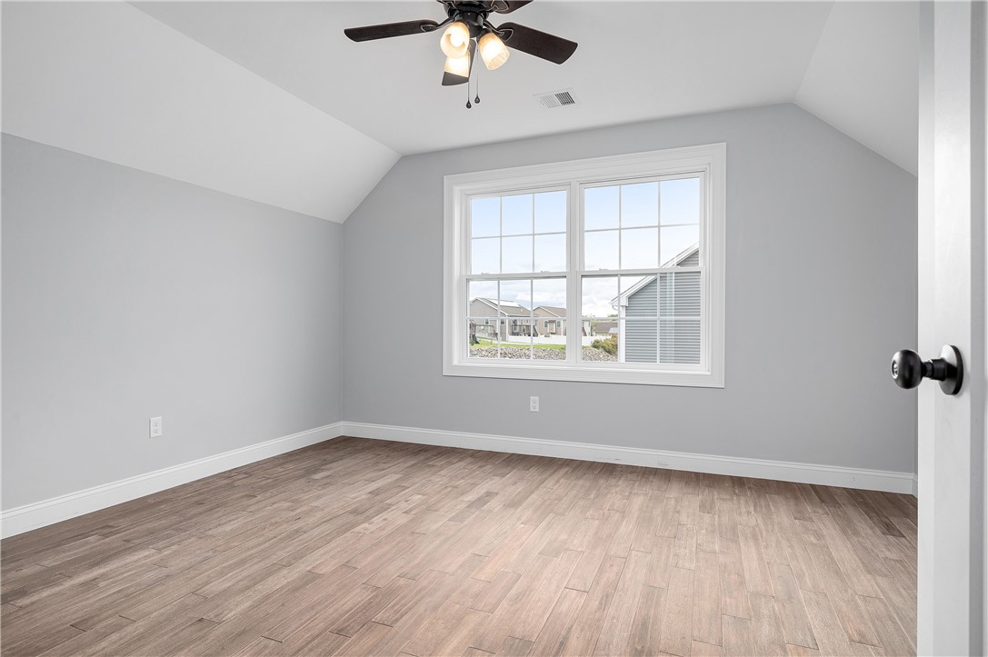 426 Louise Street Woonsocket, RI 02895 - Photo 25 of 33 4th Bedroom, Vaulted Ceiling, hardwood floors, ceiling fan